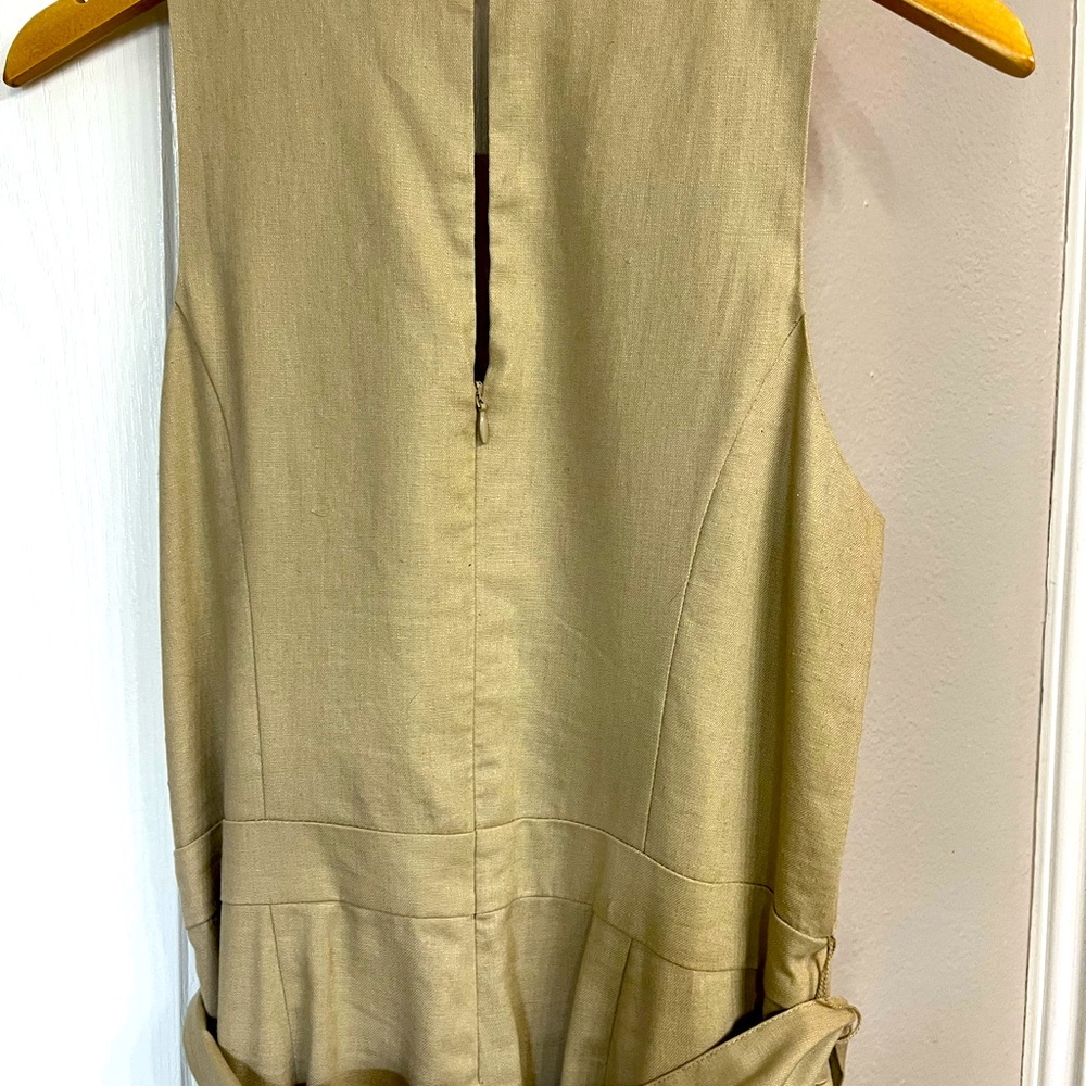 Sleeveless Tan Dress